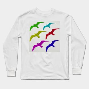 ART Leather Seagulls Long Sleeve T-Shirt